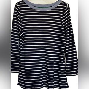 NAUTICA NAVY STRIPED TOP XL